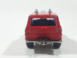 1980s Majorette Range Rover Fire Dept. District 3 Red No. 246 1/60 Scale Die Cast Toy Car Emergency Vehicle w/ Hitch
