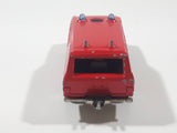 1980s Majorette Range Rover Fire Dept. District 3 Red No. 246 1/60 Scale Die Cast Toy Car Emergency Vehicle w/ Hitch