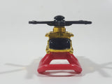 1996 McDonald's LGT Galoob Micro Machines Evac Helicopter Gold Chrome Die Cast Toy Aircraft