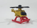 1996 McDonald's LGT Galoob Micro Machines Evac Helicopter Gold Chrome Die Cast Toy Aircraft