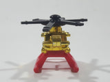 1996 McDonald's LGT Galoob Micro Machines Evac Helicopter Gold Chrome Die Cast Toy Aircraft