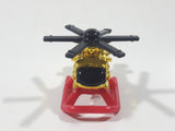 1996 McDonald's LGT Galoob Micro Machines Evac Helicopter Gold Chrome Die Cast Toy Aircraft