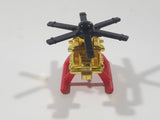 1996 McDonald's LGT Galoob Micro Machines Evac Helicopter Gold Chrome Die Cast Toy Aircraft