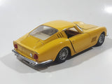 Burago 1966 Ferrari 275 GTB4 Yellow 1/24 Scale Die Cast Toy Car Vehicle with Opening Doors and Hood Missing Seats