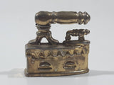 Vintage Miniature Dollhouse Sized 1 1/4" Long Brass Sad Iron 576176