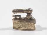 Vintage Miniature Dollhouse Sized 1 1/4" Long Brass Sad Iron 576176