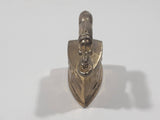 Vintage Miniature Dollhouse Sized 1 1/4" Long Brass Sad Iron 576176