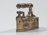 Vintage Miniature Dollhouse Sized 1 3/4" Long Brass Sad Iron