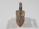 Vintage Miniature Dollhouse Sized 1 3/4" Long Brass Sad Iron