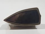 Vintage Miniature Dollhouse Sized 1 3/4" Long Brass Sad Iron