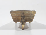 Vintage Miniature Dollhouse Sized 3 3/8" Long Brass Wheelbarrow 756157 Made in England