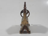 Vintage Miniature Dollhouse Sized 2 3/4" Tall Brass Ringer Washer Made In England