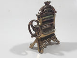 Vintage Miniature Dollhouse Sized 2 3/4" Tall Brass Ringer Washer Made In England