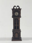 Vintage Miniature Grandfather Clock Metal Pencil Sharpener Doll House Furniture Size