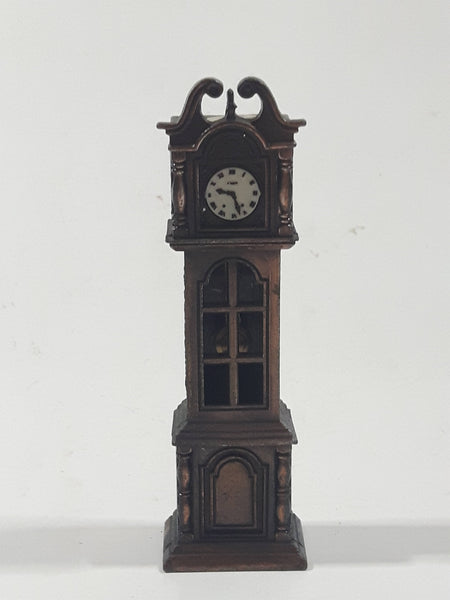 Vintage Miniature Grandfather Clock Metal Pencil Sharpener Doll House Furniture Size