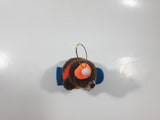 Vintage A&W Root Beer Bear Snowboarding 4" Tall Plush Stuffed Character Hanging Christmas Tree Ornament