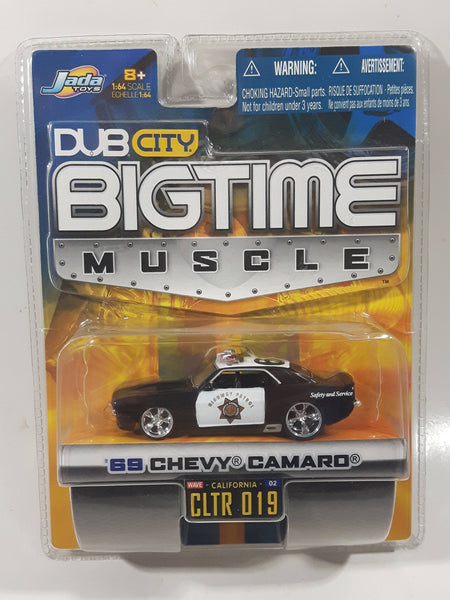 2005 Jada Toys Dub City Bigtime Muscle '69 Chevy Camaro Police Highway Patrol Black 1:64 Scale Die Cast Toy Car Vehicle New in Package