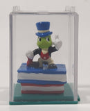 Disney Jiminy Cricket Miniature 1 1/4" Tall Toy Figure in Case