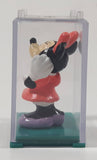 Disney Minnie Mouse Miniature 1 1/4" Tall Toy Figure in Case