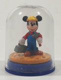 Yujin Disney Mickey Mouse Miniature 1 1/8" Tall Toy Figure in Dome Case