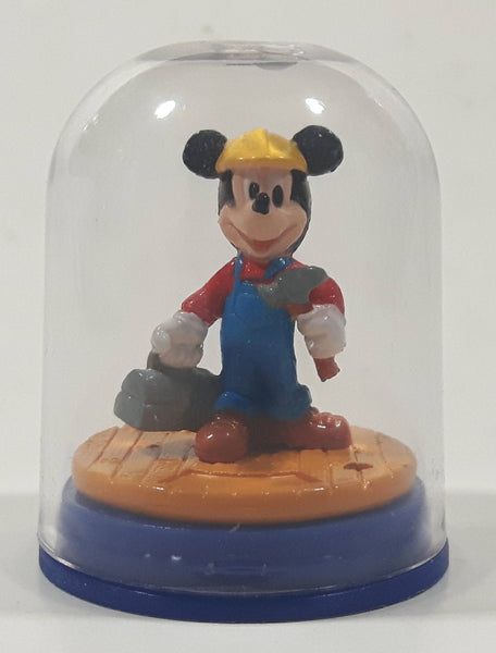 Yujin Disney Mickey Mouse Miniature 1 1/8" Tall Toy Figure in Dome Case