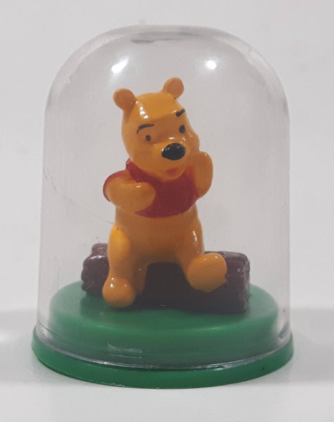 Yujin Disney Winnie The Pooh Miniature 1 1/4" Tall Toy Figure in Dome Case