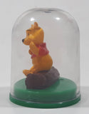 Yujin Disney Winnie The Pooh Miniature 1 1/4" Tall Toy Figure in Dome Case