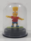 Yujin The Simpsons Bart Simpson Miniature 1 1/4" Tall Toy Figure in Dome Case