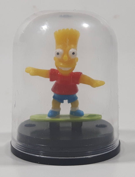 Yujin The Simpsons Bart Simpson Miniature 1 1/4" Tall Toy Figure in Dome Case