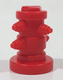 Small Red Plastic 1 3/8" Tall Toy Fire Hydrant