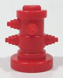 Small Red Plastic 1 3/8" Tall Toy Fire Hydrant