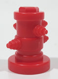 Small Red Plastic 1 3/8" Tall Toy Fire Hydrant