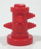 Small Red Plastic 1 3/8" Tall Toy Fire Hydrant
