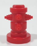Small Red Plastic 1 3/8" Tall Toy Fire Hydrant