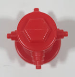 Small Red Plastic 1 3/8" Tall Toy Fire Hydrant