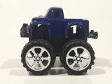 #5 Racing Monster Truck Blue Plastic 2 1/8" Long Toy Car Vehicle
