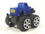 #5 Racing Monster Truck Blue Plastic 2 1/8" Long Toy Car Vehicle