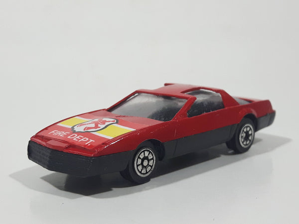 Unknown Brand Fire Dept Red Die Cast Toy Car Vehicle