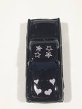 TC 8828 Ford Thunderbird Black with Purple Hearts and Stars Die Cast Toy Car Vehicle