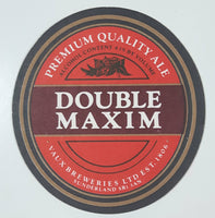 Vaux Breweries LTD EST. 1806 Sunderland SRI JAN Double Maxim Premium Quality Ale Round Paper Beverage Drink Coaster