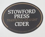 Stowford Press Traditional Draught Cider Oval Shaped Paper Beverage Drink Coaster