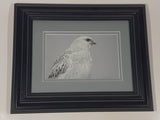 Vintage 1981 Robert Bateman "Arctic Portrait - White Gyrfalcon" 4 5/8" x 7 3/8" Art Print in 11 1/8" x 13 3/4" Frame