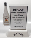Malibu Caribbean Rum with Coconut Flavoured Liqour Plastic Table Top Advertising Sign