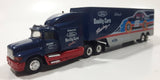2000 Racing Champions Ford Quality Care Racing Motorcraft Semi Tractor Truck and Trailer NASCAR #15 Lake Speed Dark Blue Die Cast Toy Car Vehicle