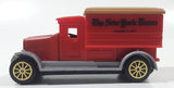 The New York Times Founded in 1851 Red Plastic and Metal Die Cast Toy Car Vehicle Missing Grill