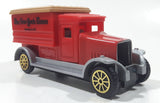 The New York Times Founded in 1851 Red Plastic and Metal Die Cast Toy Car Vehicle Missing Grill