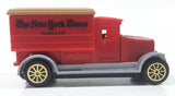 The New York Times Founded in 1851 Red Plastic and Metal Die Cast Toy Car Vehicle Missing Grill