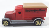The New York Times Founded in 1851 Red Plastic and Metal Die Cast Toy Car Vehicle Missing Grill