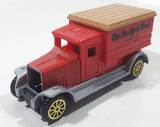 The New York Times Founded in 1851 Red Plastic and Metal Die Cast Toy Car Vehicle Missing Grill