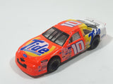 1997 Hot Wheels Pro Racing NASCAR #10 Ricky Rudd Tide Ford Thunderbird Orange and White Die Cast Race Car Vehicle